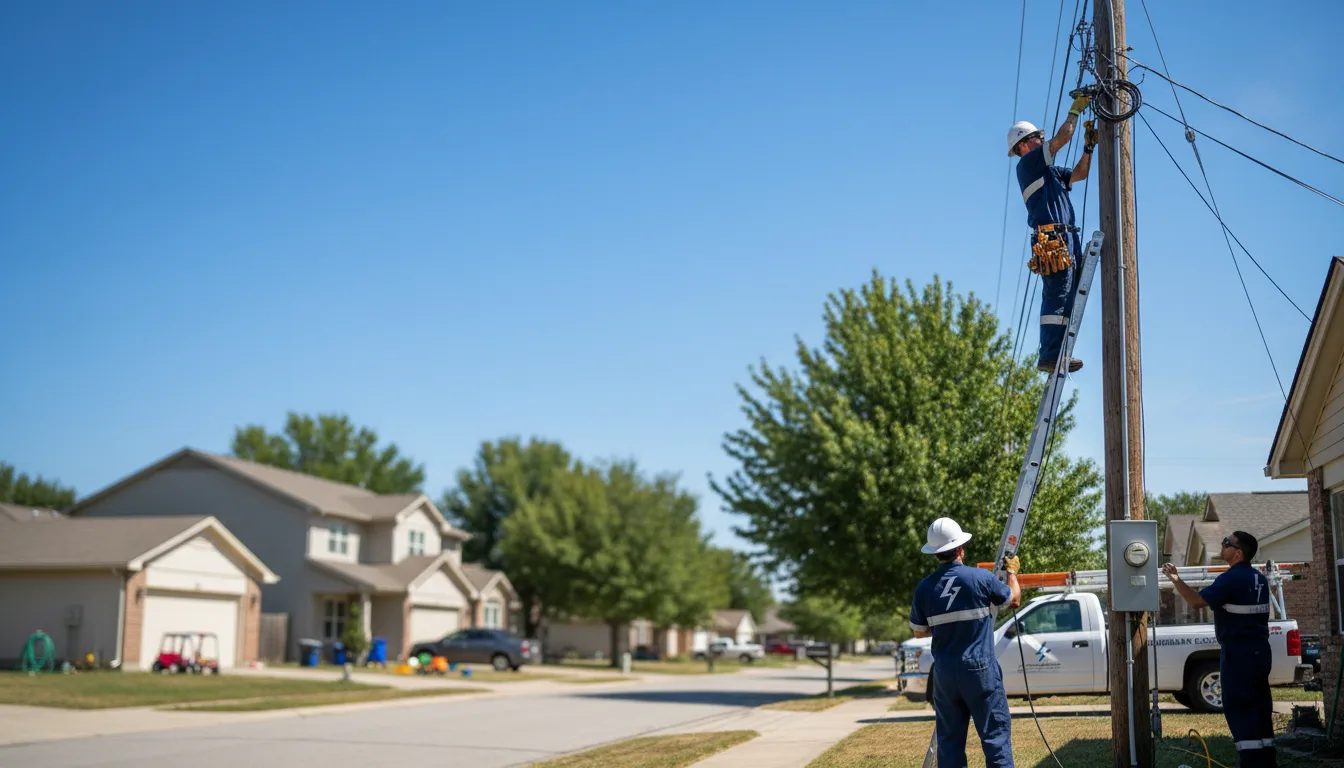 Residential electrician providing installation services in Sanford, ME